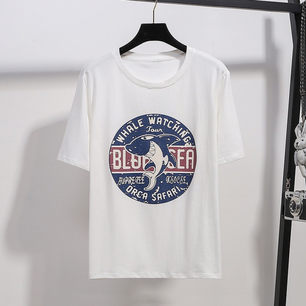 Autumn and Winter Fat Mm Extra Plus Size Women's Pit Strip Long-Sleeved T-Shirt Thin Striped Bottoming Shirt