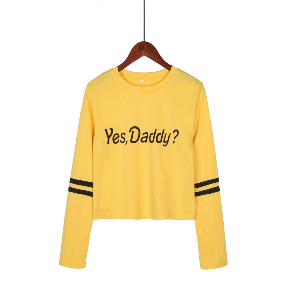 Hot Sale Letter Printed Two-Bar Short T-Shirt